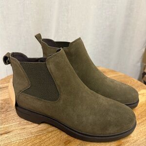 Easy Spirit Grasp Martha Stewart Womens Green Suede Casual Dress Boots